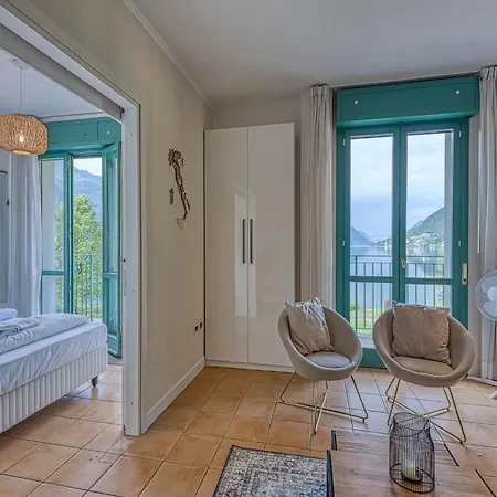 Mit Seeblick Auf Den Luganersee * Porlezza